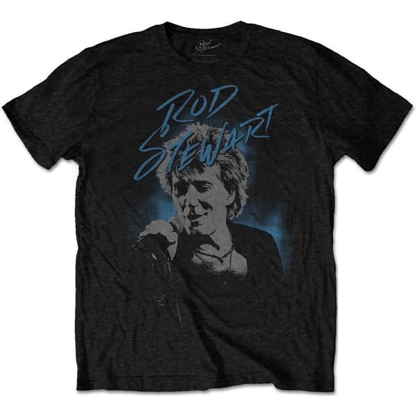 Rod Stewart Unisex T-Shirt: Scribble Photo (X-Large)