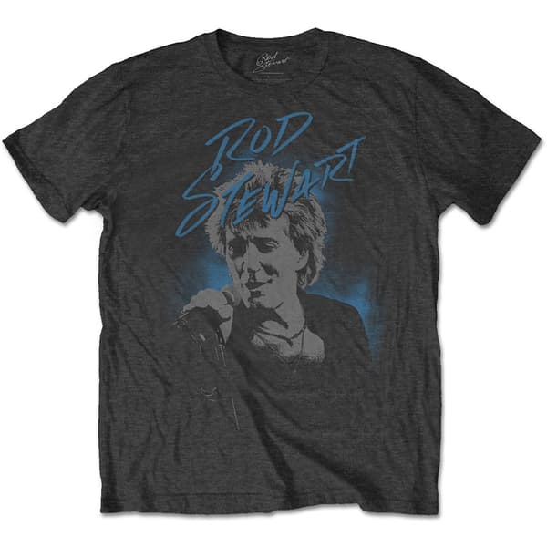 Rod Stewart Unisex T-Shirt: Scribble Photo (Small)
