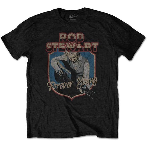 Rod Stewart Unisex T-Shirt: Forever Crest (X-Large)