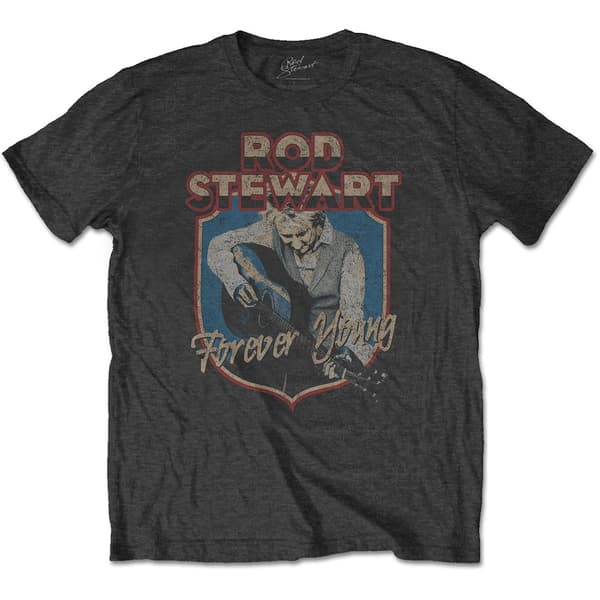 Rod Stewart Unisex T-Shirt: Forever Crest (X-Large)