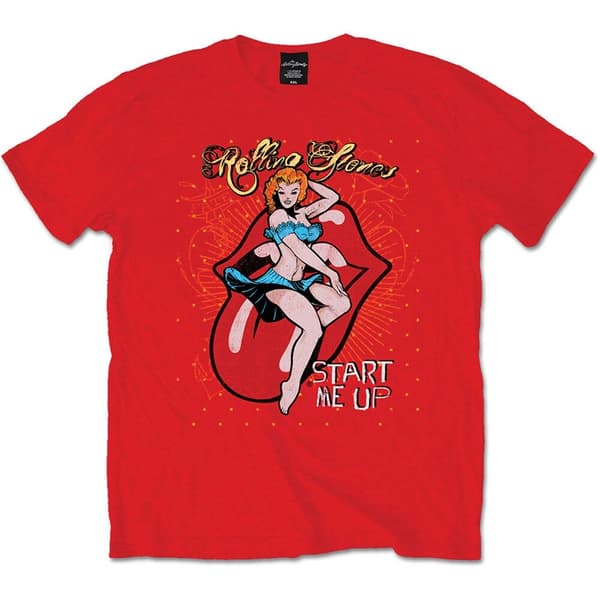The Rolling Stones Unisex T-Shirt: Start me up (Small)