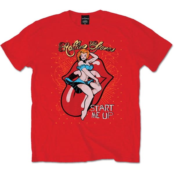The Rolling Stones Unisex T-Shirt: Start me up (Small)