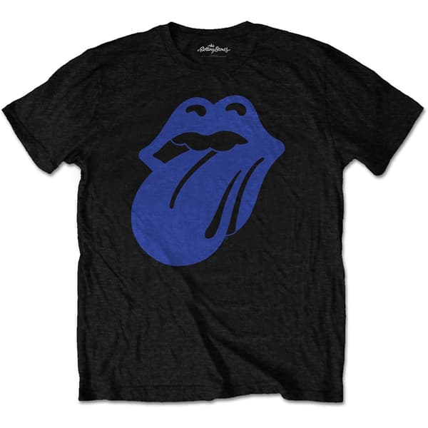 The Rolling Stones Unisex T-Shirt: Blue & Lonesome 1972 Logo (Small)