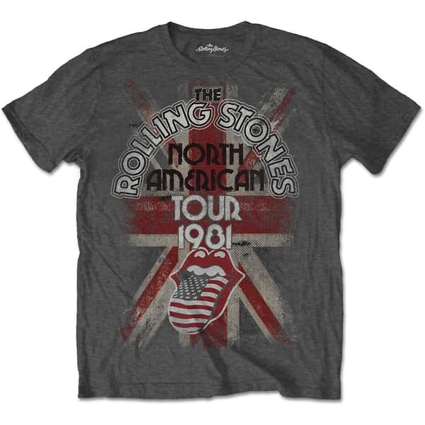 The Rolling Stones Unisex T-Shirt: North American Tour 1981 (XX-Large)