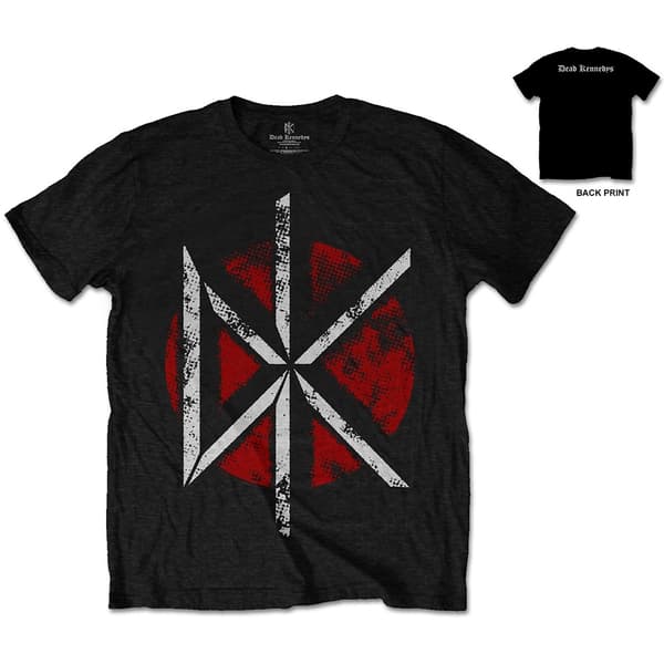 Dead Kennedys Unisex T-Shirt: Vintage Logo (Back Print) (Large)