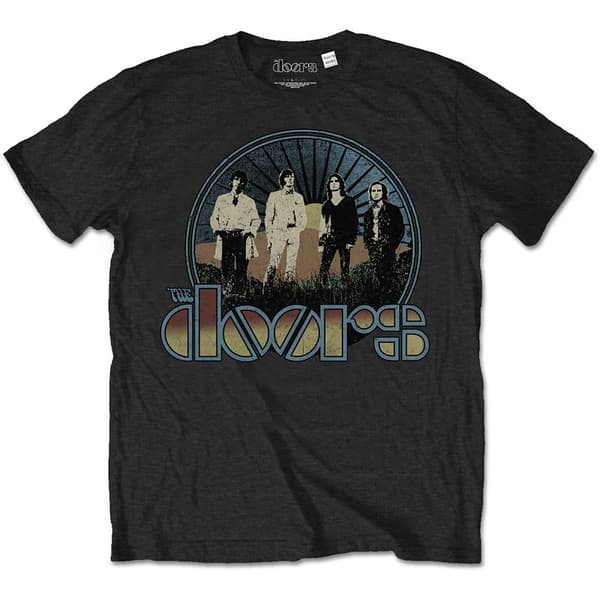 The Doors Unisex T-Shirt: Vintage Field (Large)