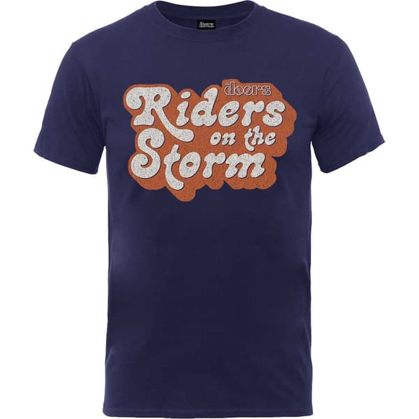 The Doors Unisex T-Shirt: Riders on the Storm Logo (X-Large)