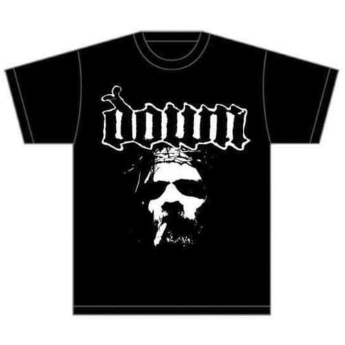 Down Unisex T-Shirt: Face (Large)
