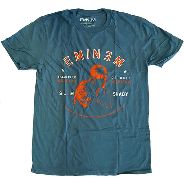 Eminem Unisex T-Shirt: Detroit Portrait (Large)
