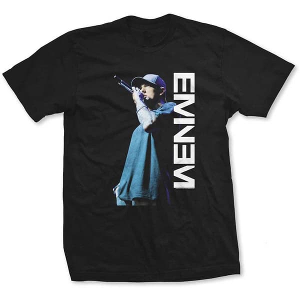 Eminem Unisex T-Shirt: Mic. Pose (Medium)