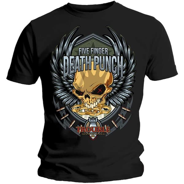 Five Finger Death Punch Unisex T-Shirt: Trouble (XX-Large)