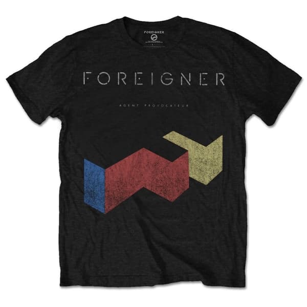 Foreigner Unisex T-Shirt: Vintage Agent Provocateur (Large)
