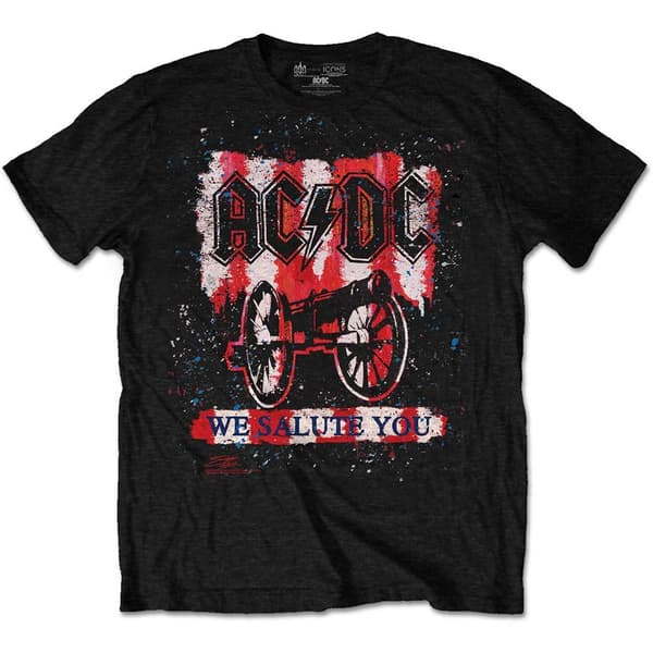 AC/DC Unisex T-Shirt: We Salute You Bold (Large)