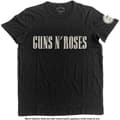 Pikkukuva 1 / 2: Guns N' Roses Unisex Applique T-Shirt: Logo & Bullet Circle (XX-Large)