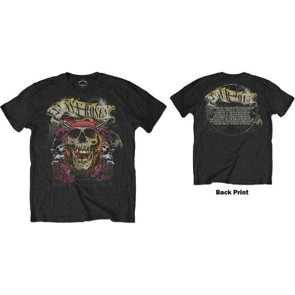 Guns N' Roses Unisex T-Shirt: Trashy Skull (Back Print) (X-Large)
