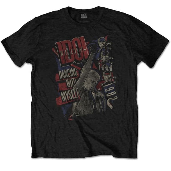 Billy Idol Unisex T-Shirt: Dancing with Myself (XX-Large)