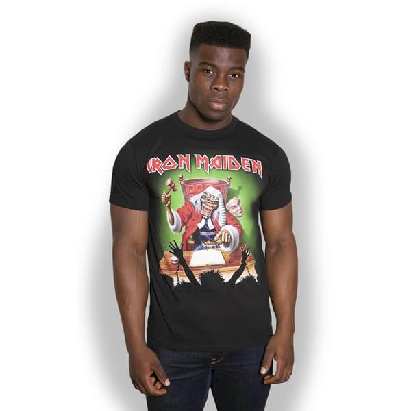 Iron Maiden Unisex T-Shirt: Deaf Sentence (Back Print) (Medium)