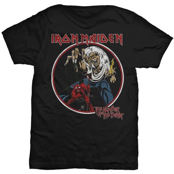 Iron Maiden Unisex T-Shirt: Number of the Beast (Small)
