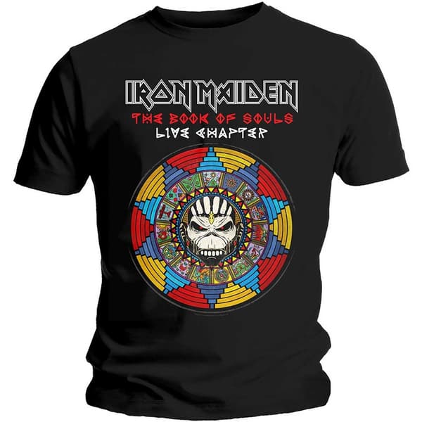 Iron Maiden Unisex T-Shirt: Book of Souls Live Chapter (Large)