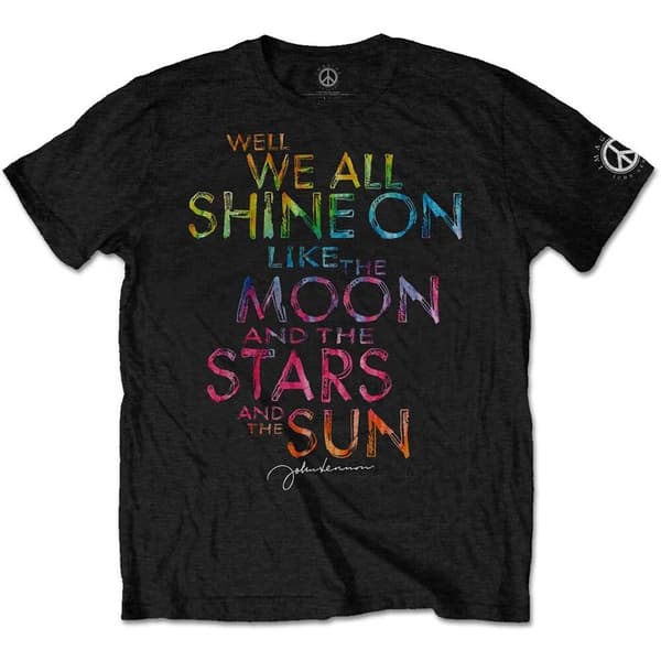 John Lennon Unisex T-Shirt: Shine On (Large)
