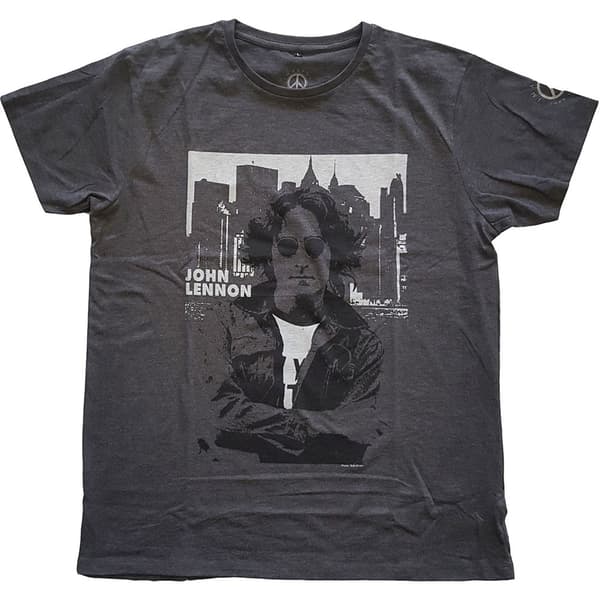 John Lennon Unisex T-Shirt: Skyline (Medium)