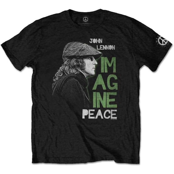 John Lennon Unisex T-Shirt: Imagine Peace (Small)