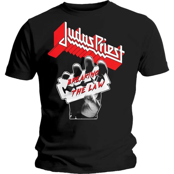 Judas Priest Unisex T-Shirt: Breaking The Law (Medium)