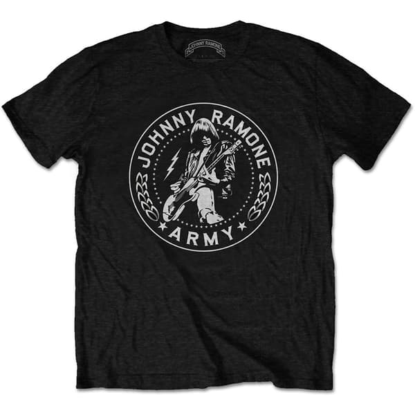 Johnny Ramone Unisex T-Shirt: Army Seal (Medium)