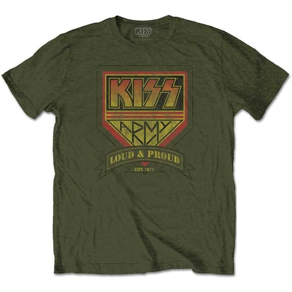 KISS Unisex T-Shirt: Loud & Proud (Small)