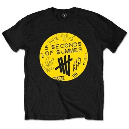 5 Seconds of Summer Unisex T-Shirt: Scribble Logo (X-Large)