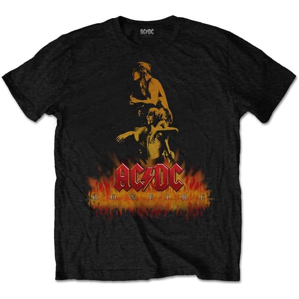 AC/DC Unisex T-Shirt: Bonfire (Large)