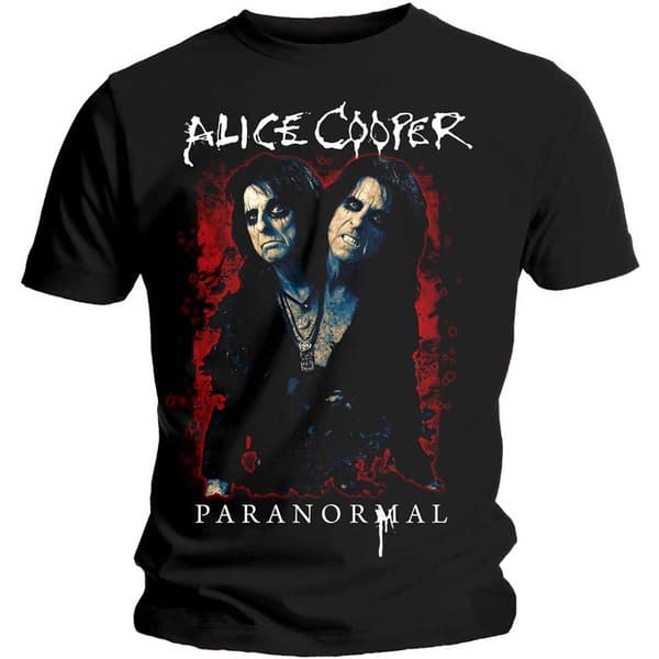 Alice Cooper Unisex T-Shirt: Paranormal Splatter (X-Large)