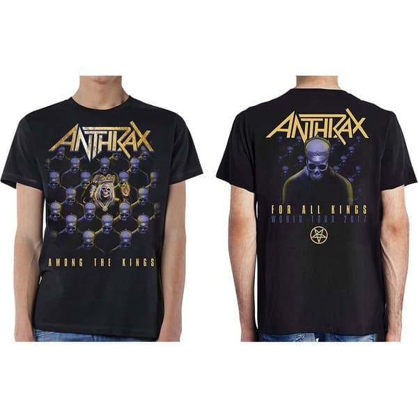 Anthrax Unisex Tee: Among the Kings (Small) (with Back Print)