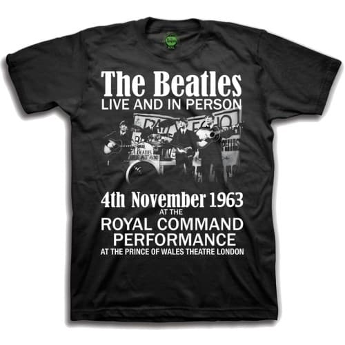 The Beatles Unisex T-Shirt: Live & in Person (X-Large)