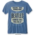 Miniatyrbild 2 av 2: The Beatles Unisex Burn Out T-Shirt: Carnegie Hall (Small)