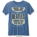 Miniatyrbild 1 av 2: The Beatles Unisex Burn Out T-Shirt: Carnegie Hall (Small)