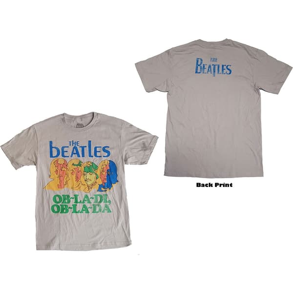 The Beatles Unisex T-Shirt: Ob-La-Di (Back Print) (Small)
