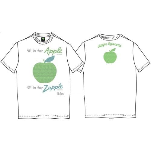 The Beatles Unisex T-Shirt: A is for Apple (Back Print) (Small)
