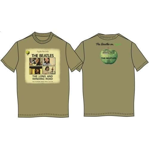The Beatles Unisex T-Shirt: Long & Winding Road (Back Print) (Small)
