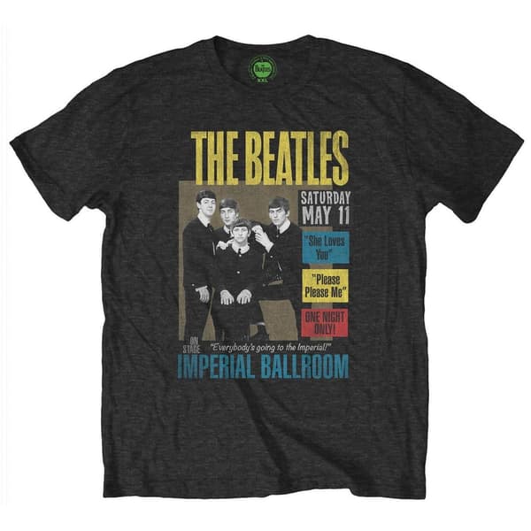 The Beatles Unisex T-Shirt: Imperial Ballroom (Small)