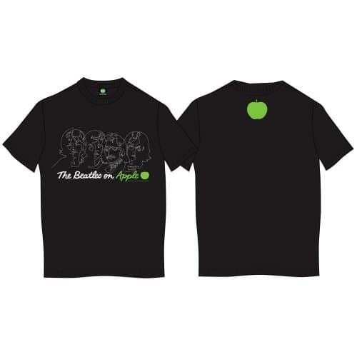 The Beatles Unisex T-Shirt: On Apple (Back Print) (Small)