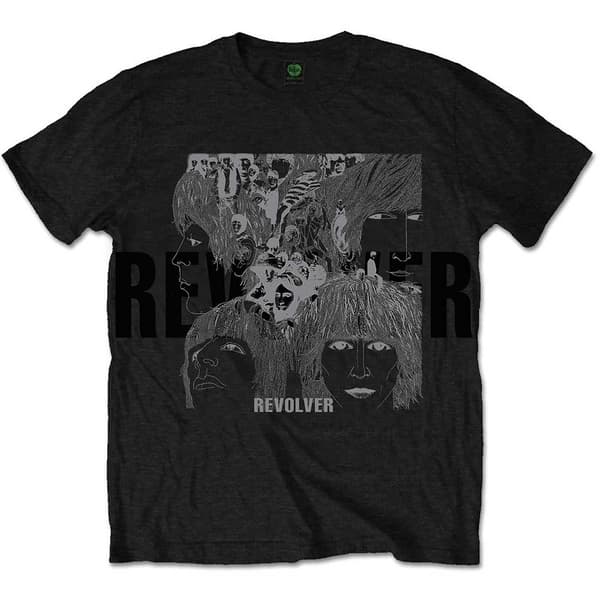 The Beatles Unisex T-Shirt: Reverse Revolver (Foiled) (Large)