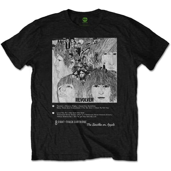 The Beatles Unisex T-Shirt: Revolver 8 Track (Small)