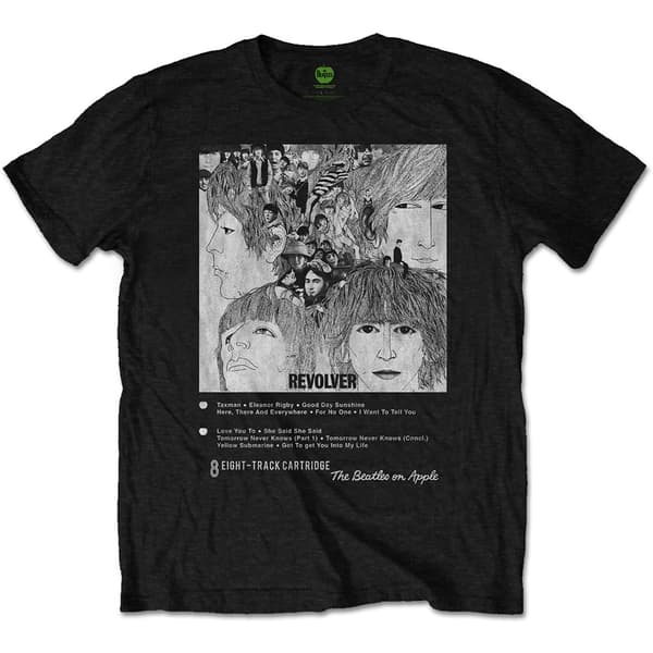 The Beatles Unisex T-Shirt: Revolver 8 Track (Small)