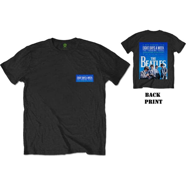 The Beatles Unisex T-Shirt: 8 Days A Week Movie Poster (Back Print) (XX-Large)