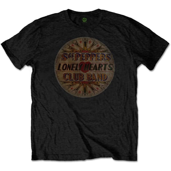 The Beatles Unisex T-Shirt: Vintage Drum Head (Medium)