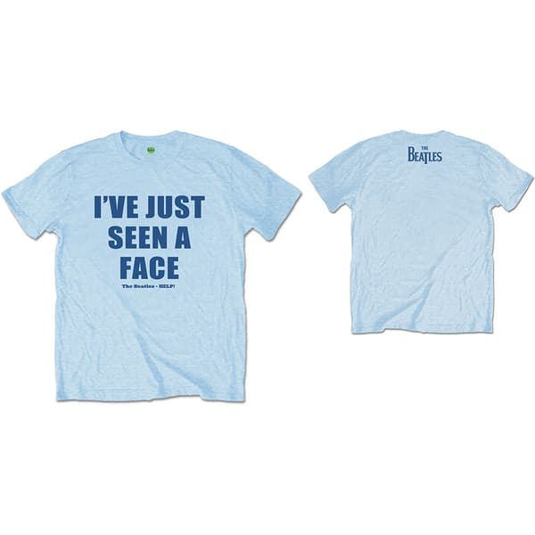 The Beatles Unisex T-Shirt: I've Just Seen A Face (Back Print) (Small)