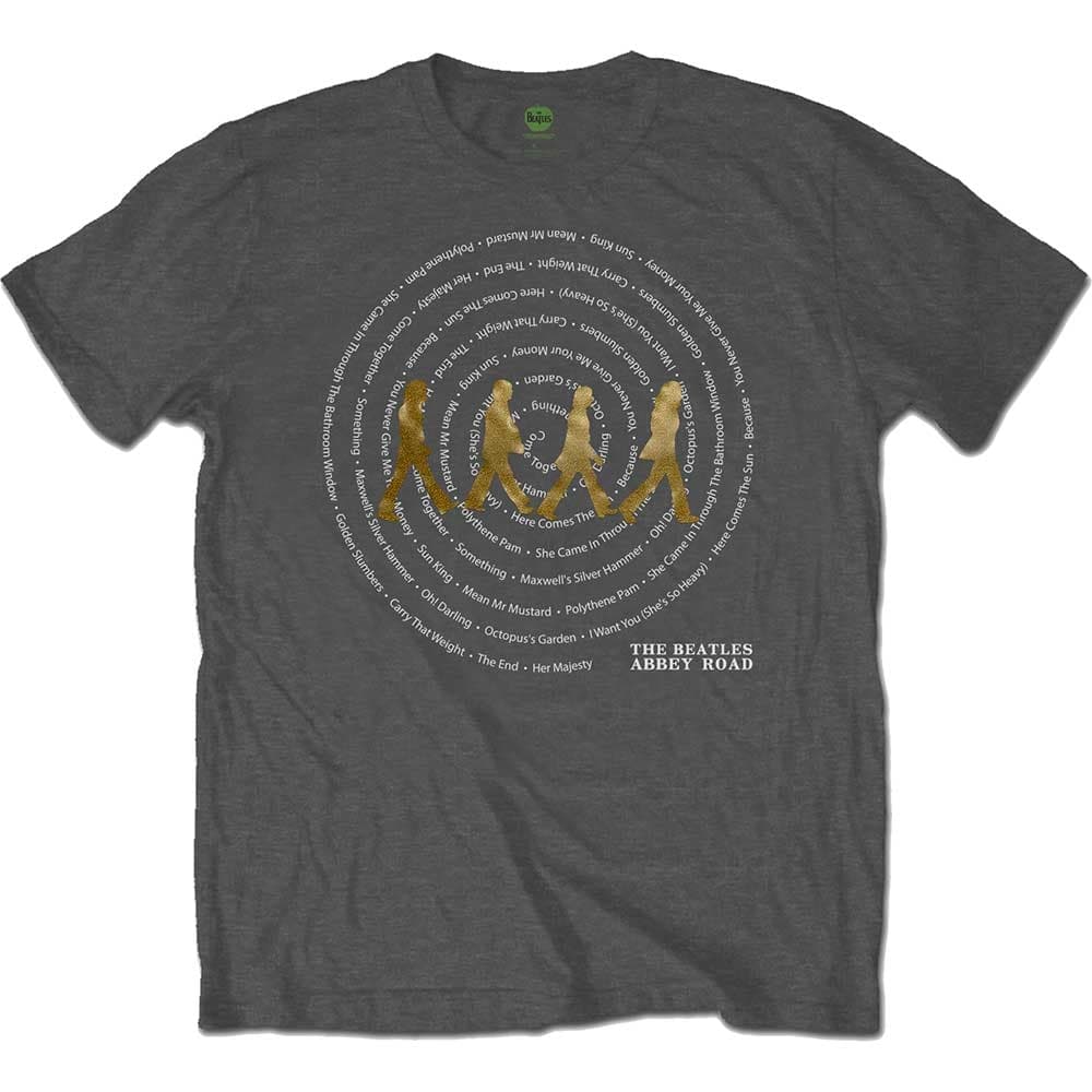 The Beatles Unisex Tee: Abbey Road Songs Swirl (Small)