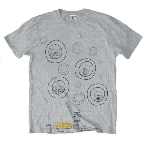 The Beatles Unisex T-Shirt: Bubbles (Large)