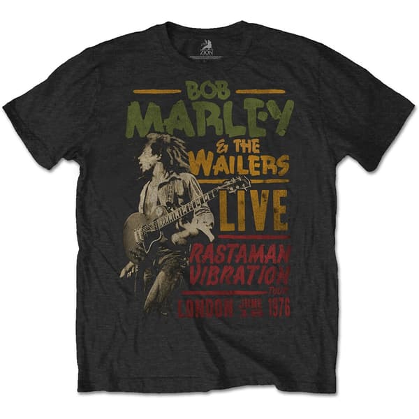 Bob Marley Unisex T-Shirt: Rastaman Vibration Tour 1976 (X-Large)